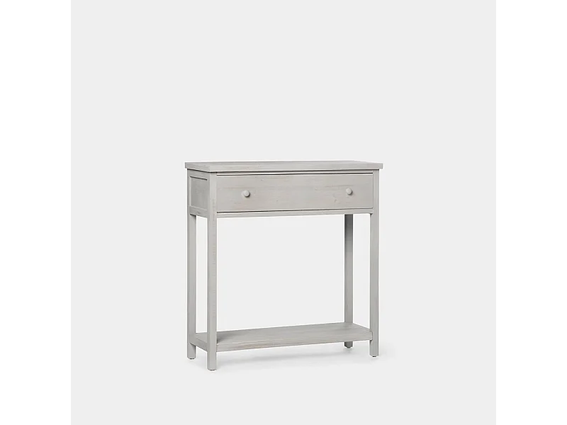 Mueble recibidor de Madera Gris decapado 85 x 80- Folk