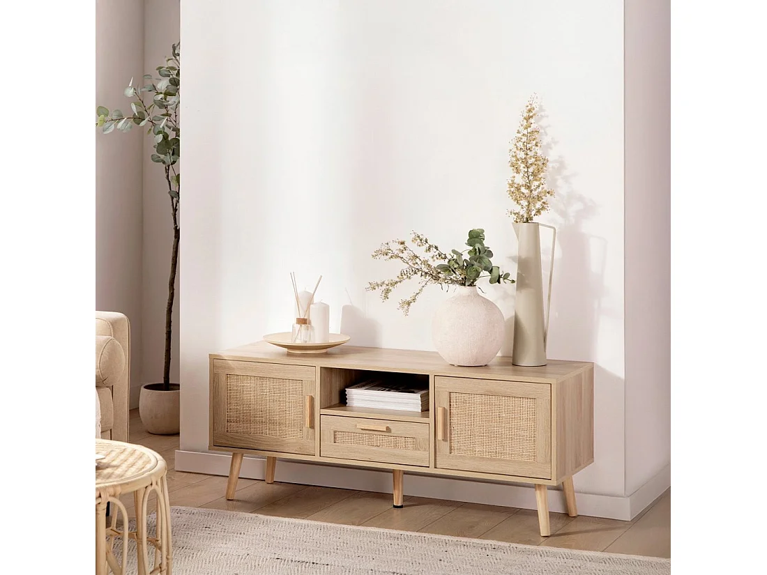 Mueble Tv de Fibra natural Natural 49 x 120- Tahiti