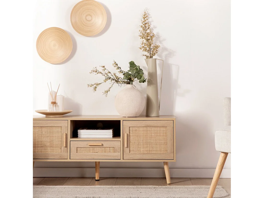 Mueble Tv de Fibra natural Natural 49 x 120- Tahiti