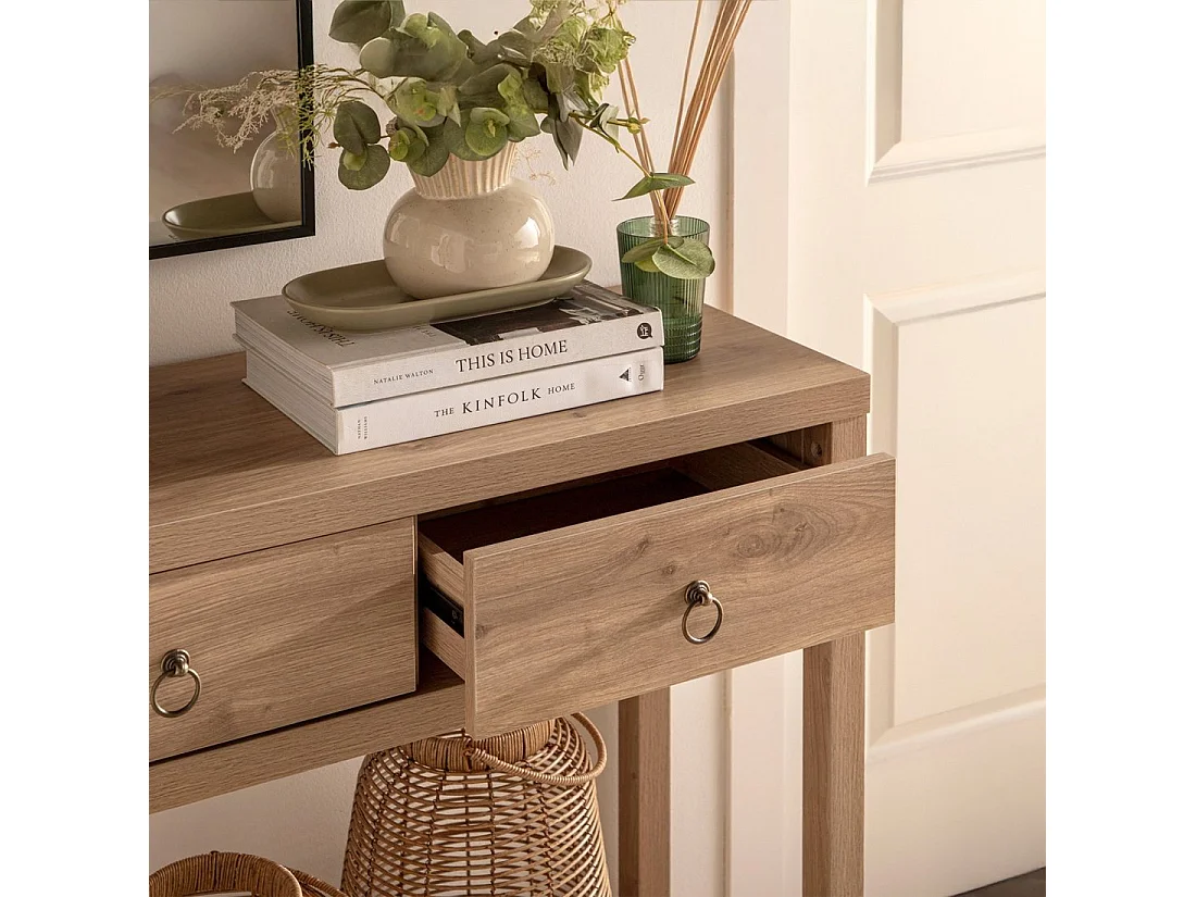 Mueble recibidor de Madera Natural 85 cm x 120 cm- Livorno