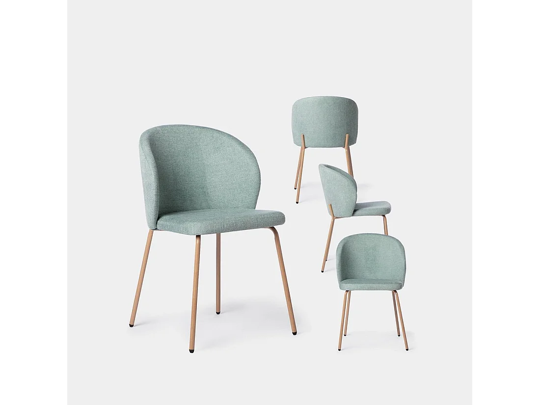 Packs 4 sillas Menta 49 x 80 cm