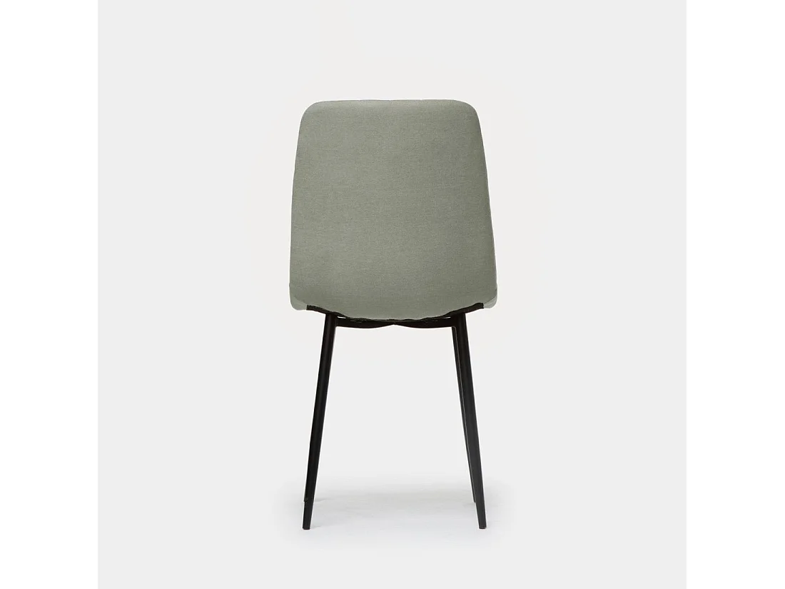 Chaise de salle à manger en tissu vert 45x92 cm-Robbie