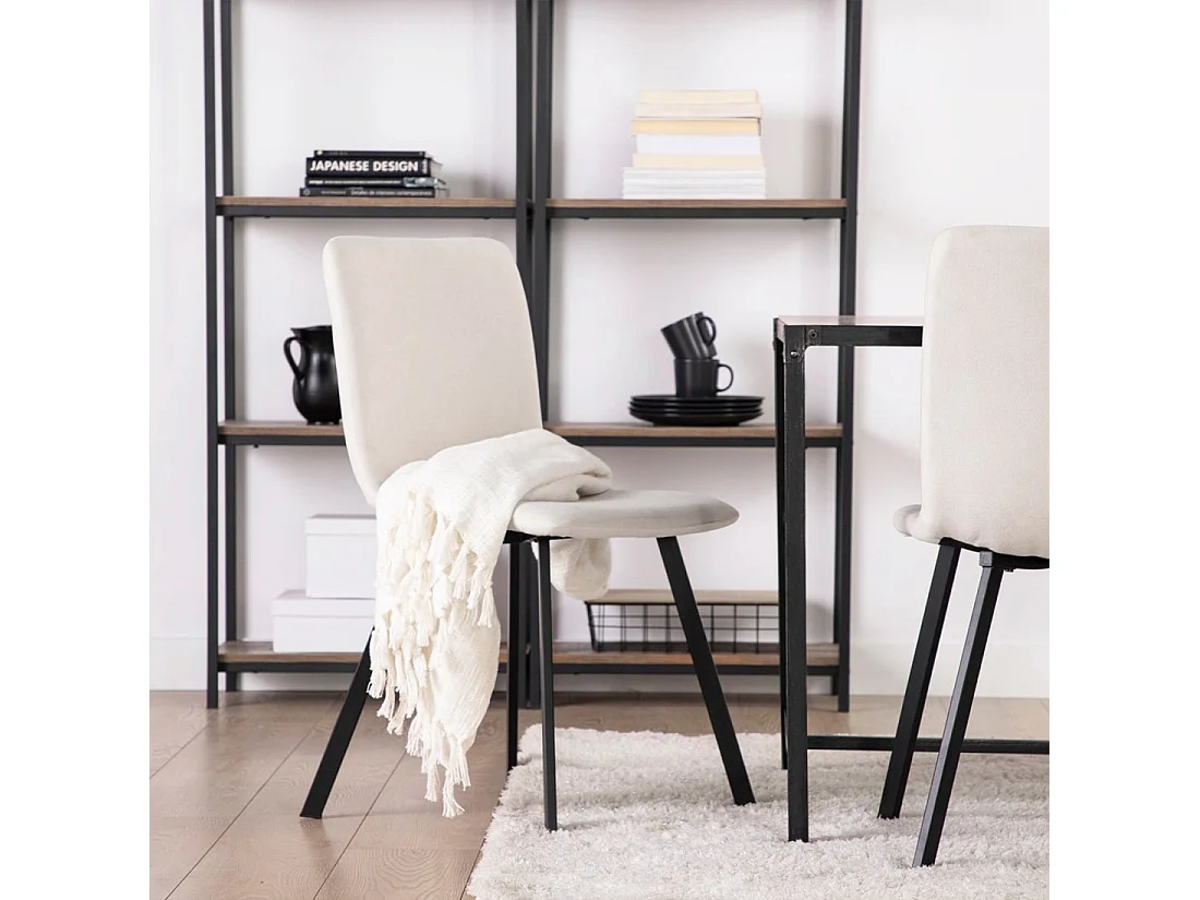 Packs 4 sillas Beige 43 x 87 cm