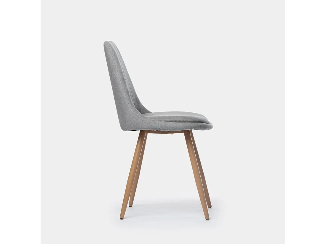 Packs 4 sillas Gris 47 x 87 cm