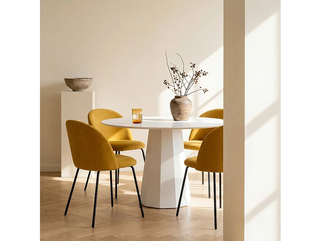 Packs 4 sillas Mostaza 48 x 81 cm