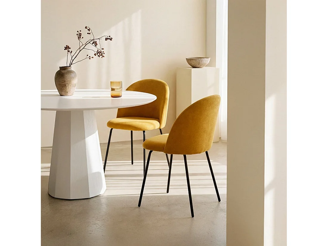 Packs 4 sillas Mostaza 48 x 81 cm