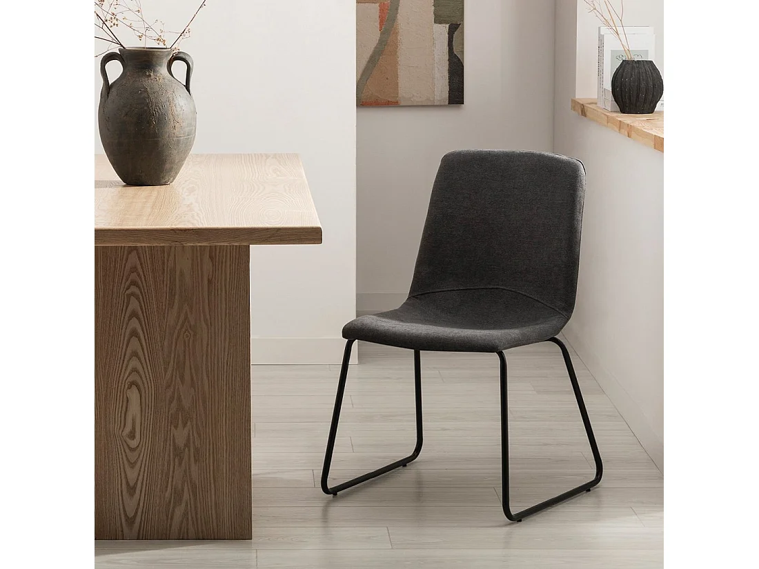 Packs 4 sillas Gris oscuro 52 x 86 cm