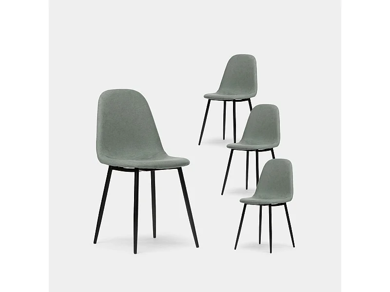 Packs 4 sillas Verde 45 x 86 cm