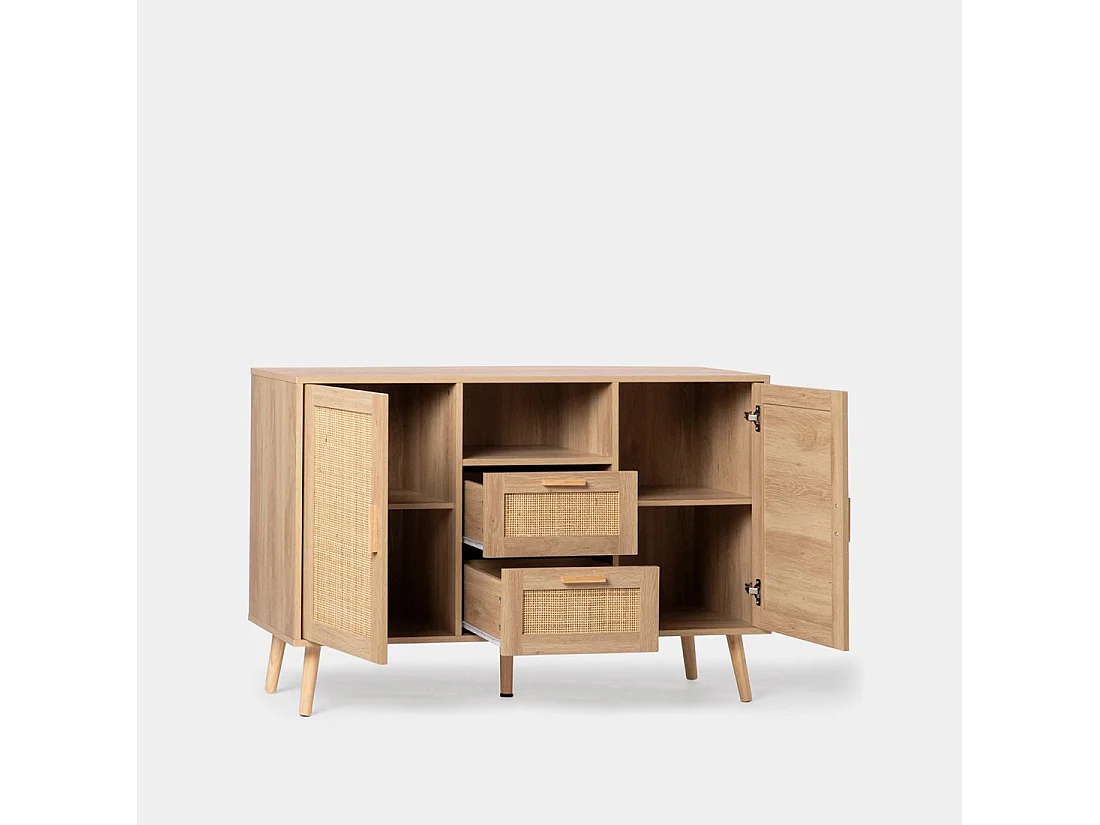 Buffet en rotin naturel 120x79 cm-Tahiti