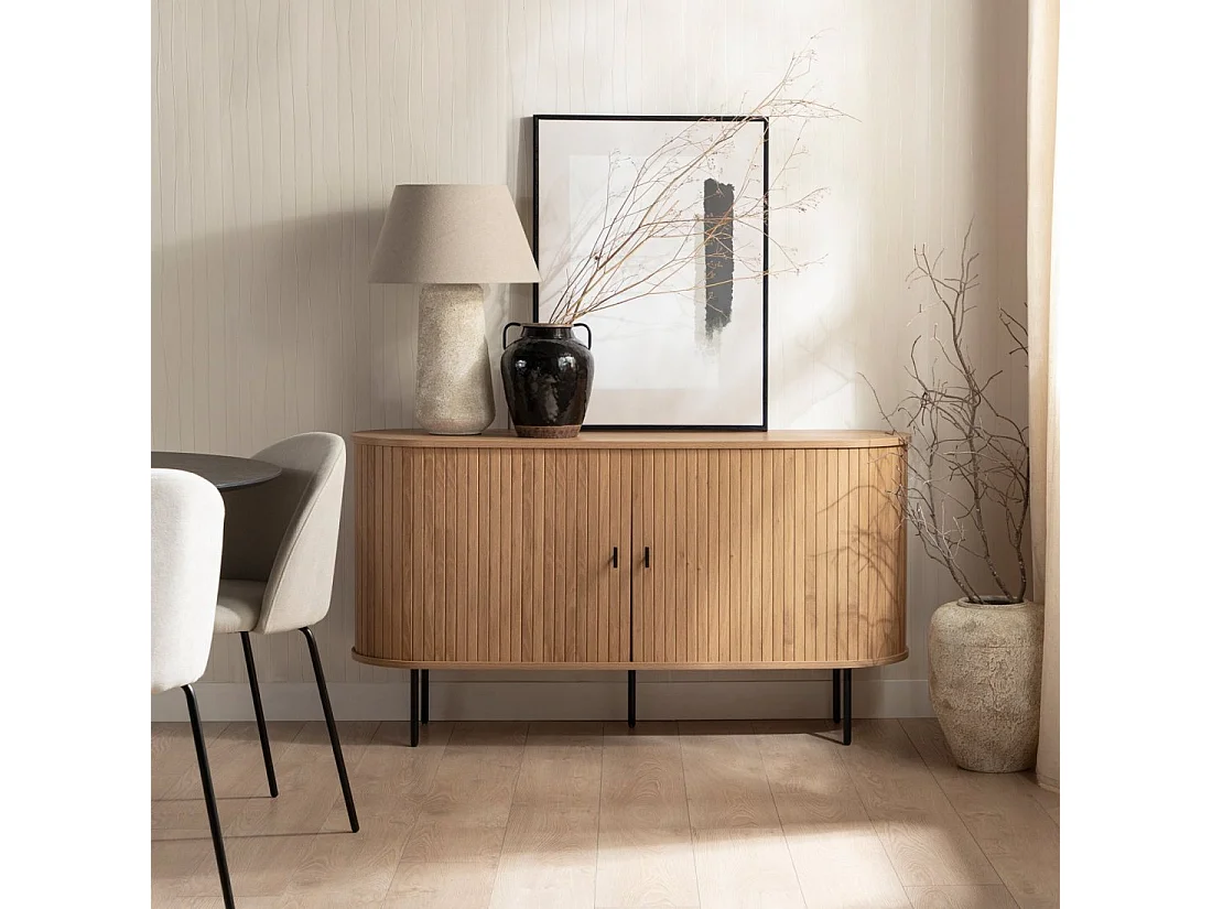 Aparador bajo de Madera Natural 76 x 140- Breda