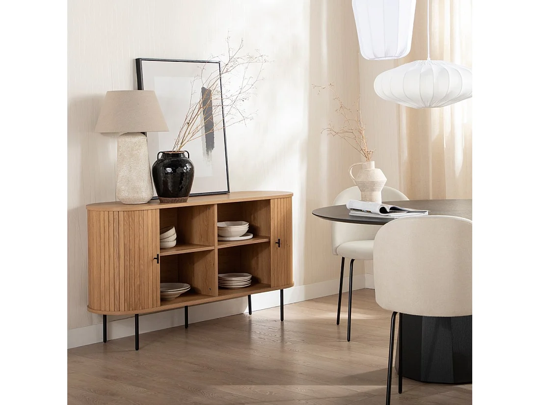 Aparador bajo de Madera Natural 76 x 140- Breda