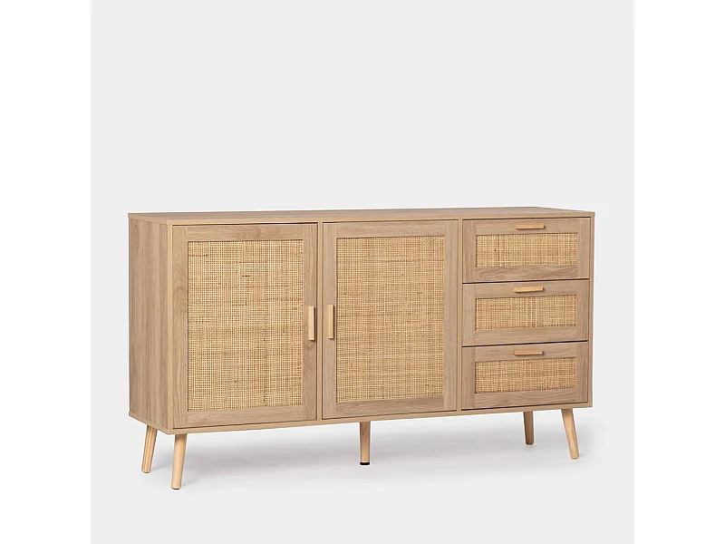 Aparador bajo de Fibra natural Natural 79 x 148- Tahiti