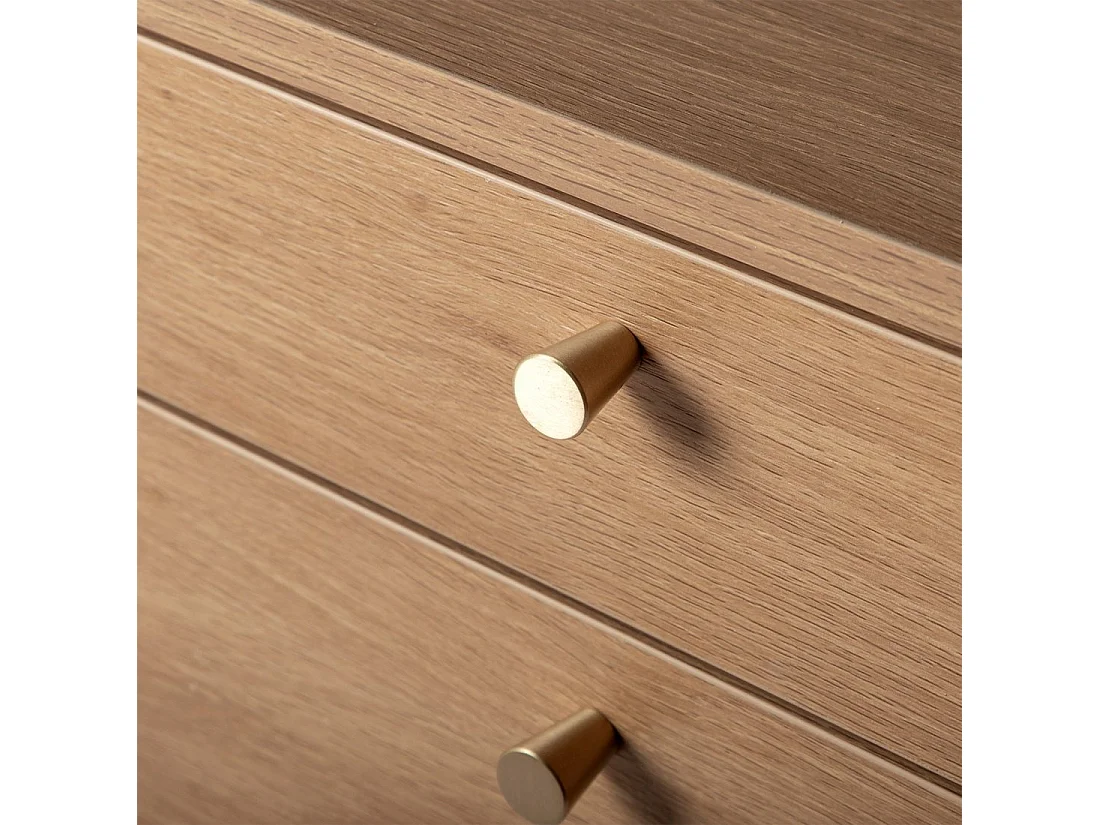 Buffet bas en bois naturel 150x76 cm-Arian