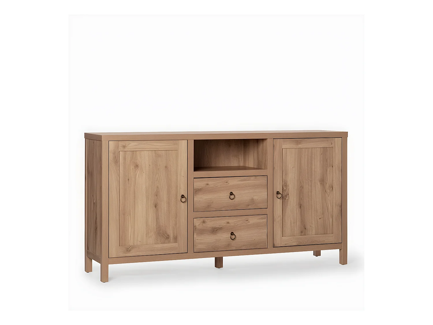 Buffet haut en bois naturel 160x85 cm-Livorno