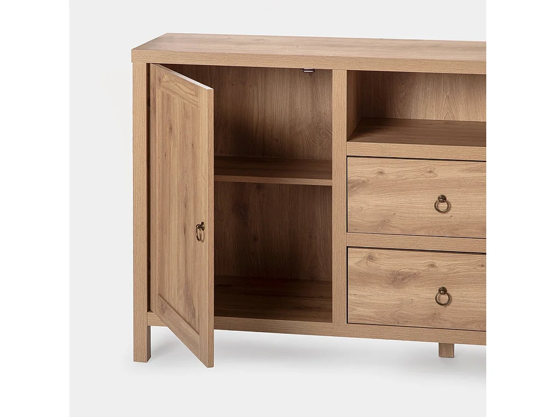 Aparador alto de Madera Natural 85 x 160- Livorno