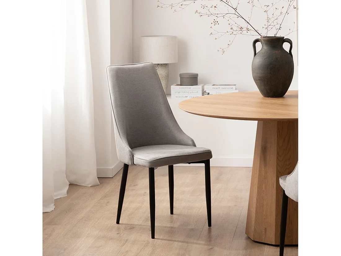 Packs 4 sillas Gris 45 x 95 cm