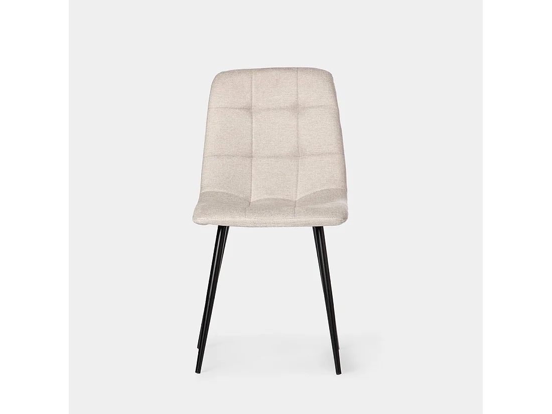 Packs 4 sillas Beige 45 x 86 cm