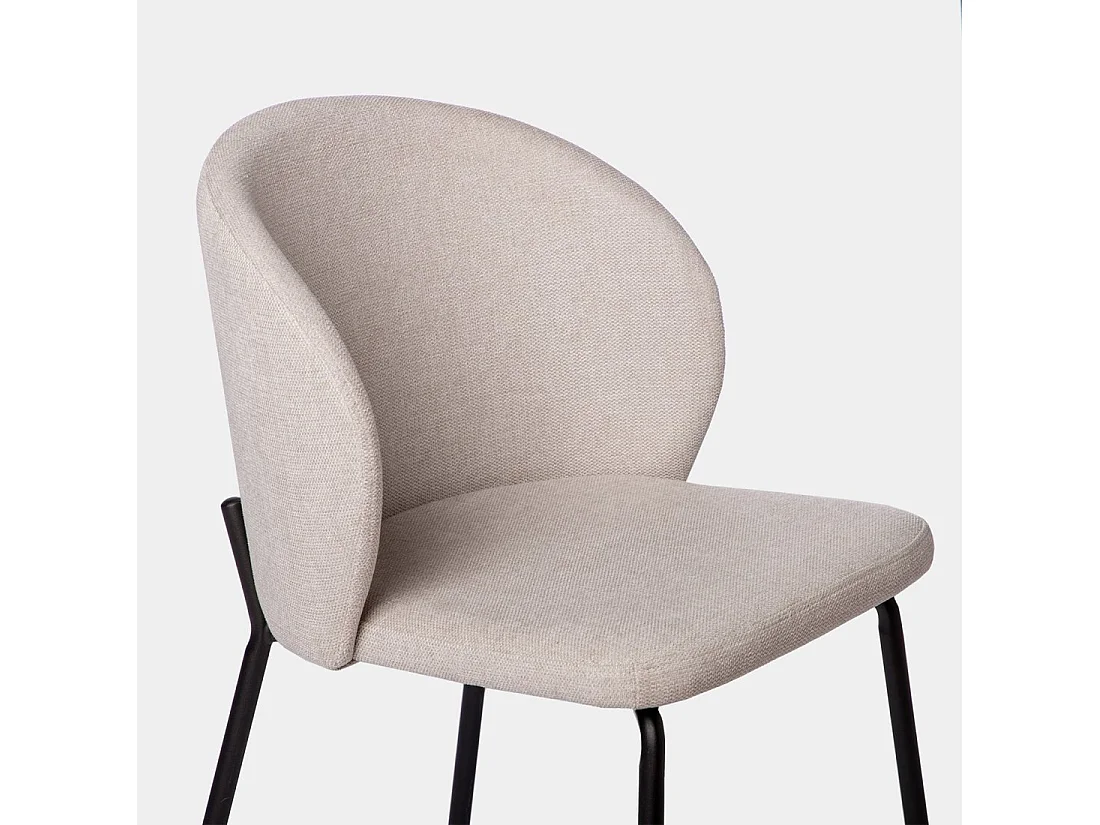 Packs 4 sillas Beige 49 x 80 cm