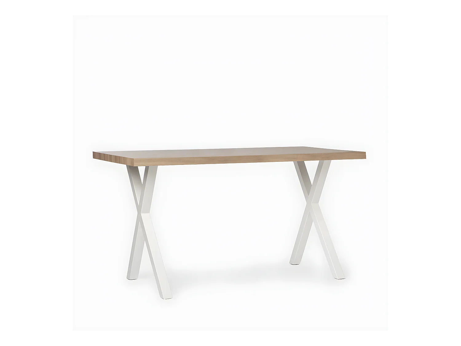 Table à manger en bois couleur naturel 75 x 135 cm-Parks