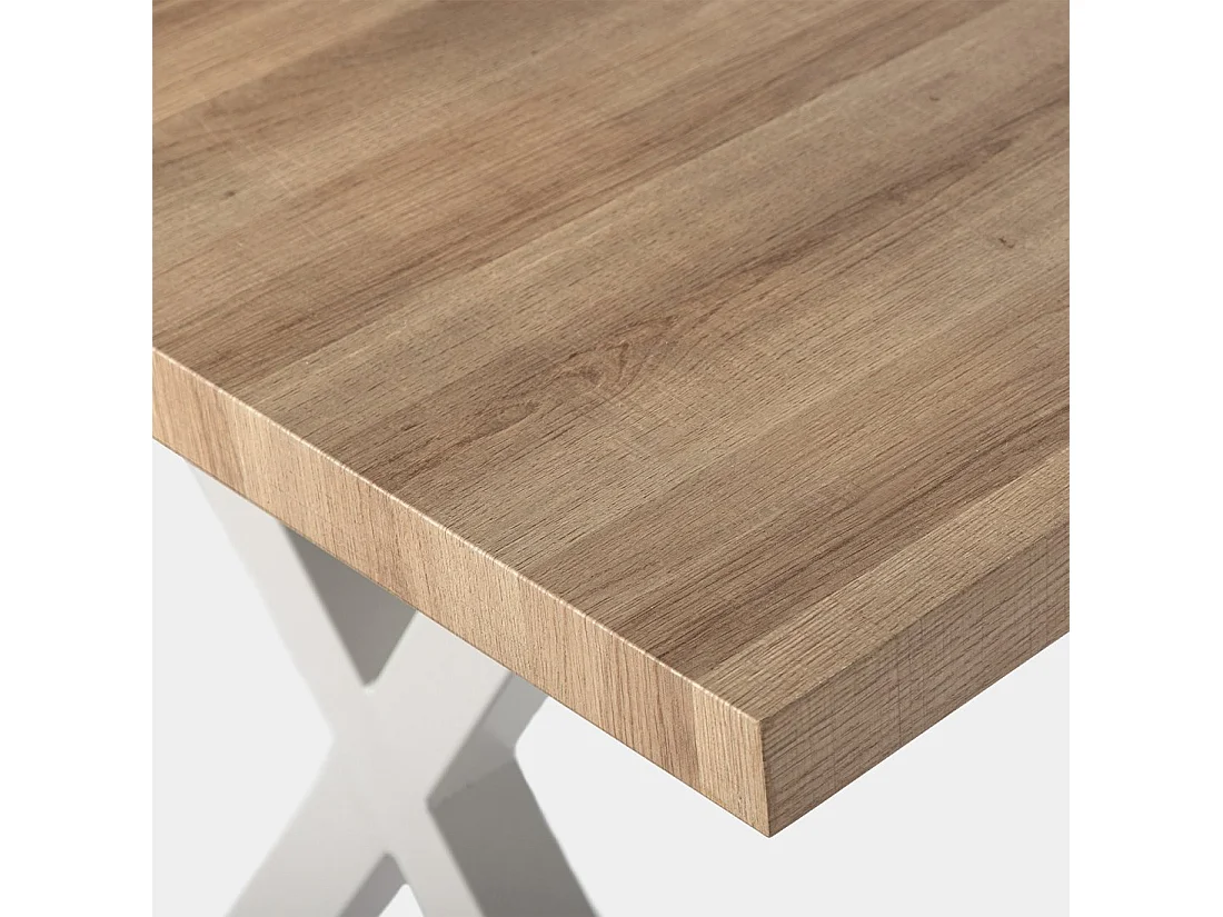 Table à manger en bois couleur naturel 75 x 135 cm-Parks