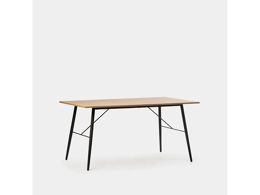 Mesa fija de Madera Natural 76 x 160- Clemens