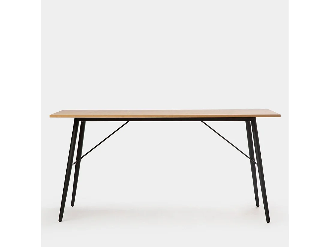 Mesa fija de Madera Natural 76 x 160- Clemens