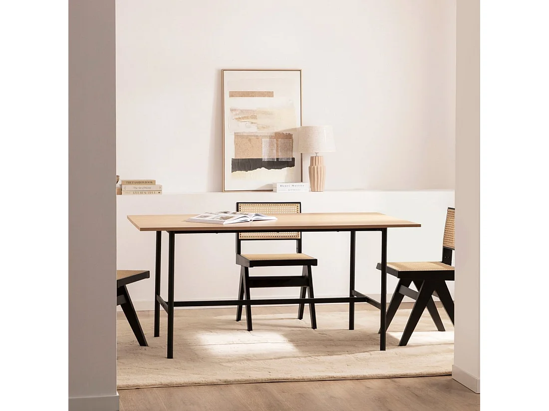 Mesa fija de Madera Natural 75 x 160- Beka