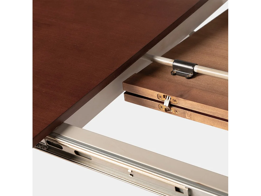 Table extensible en bois châtaignier 140x78.5 cm-Mara