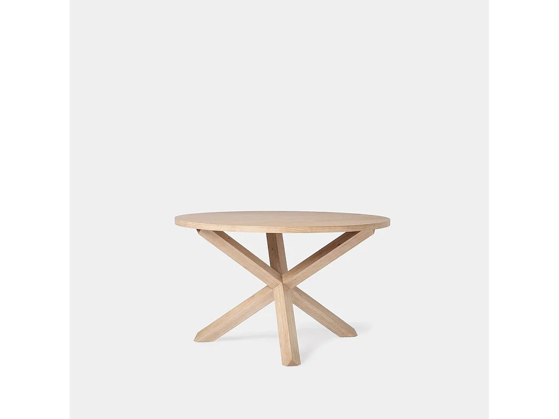Table fixe en bois naturel 120x76.5 cm-Isak