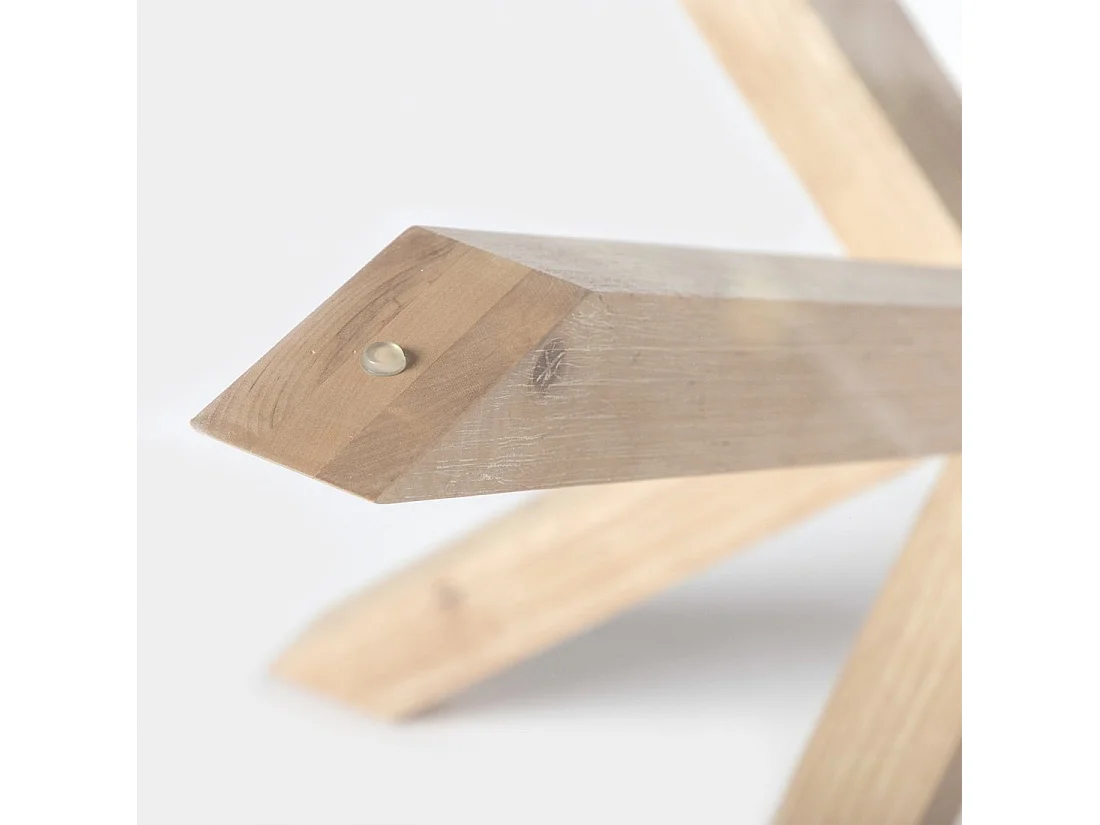 Table fixe en cristal transparent 160x74 cm-Emerald