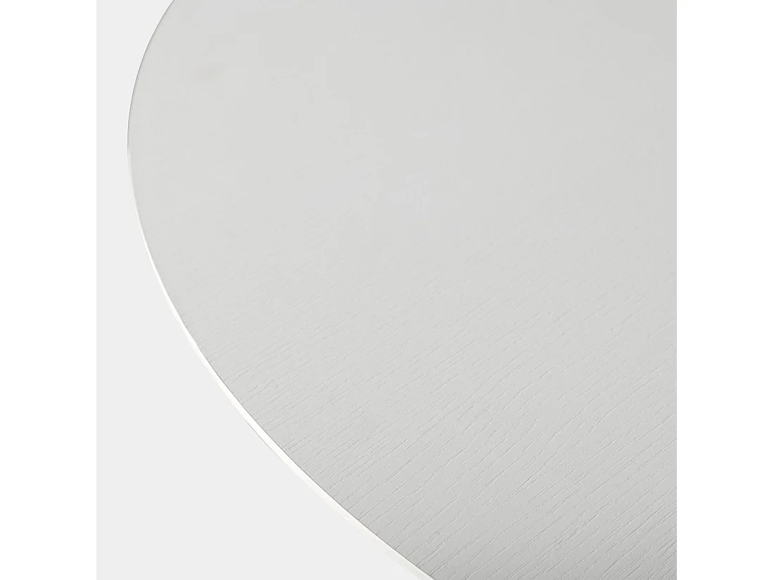 Table fixe en laqué blanc 120x76 cm-Olivier