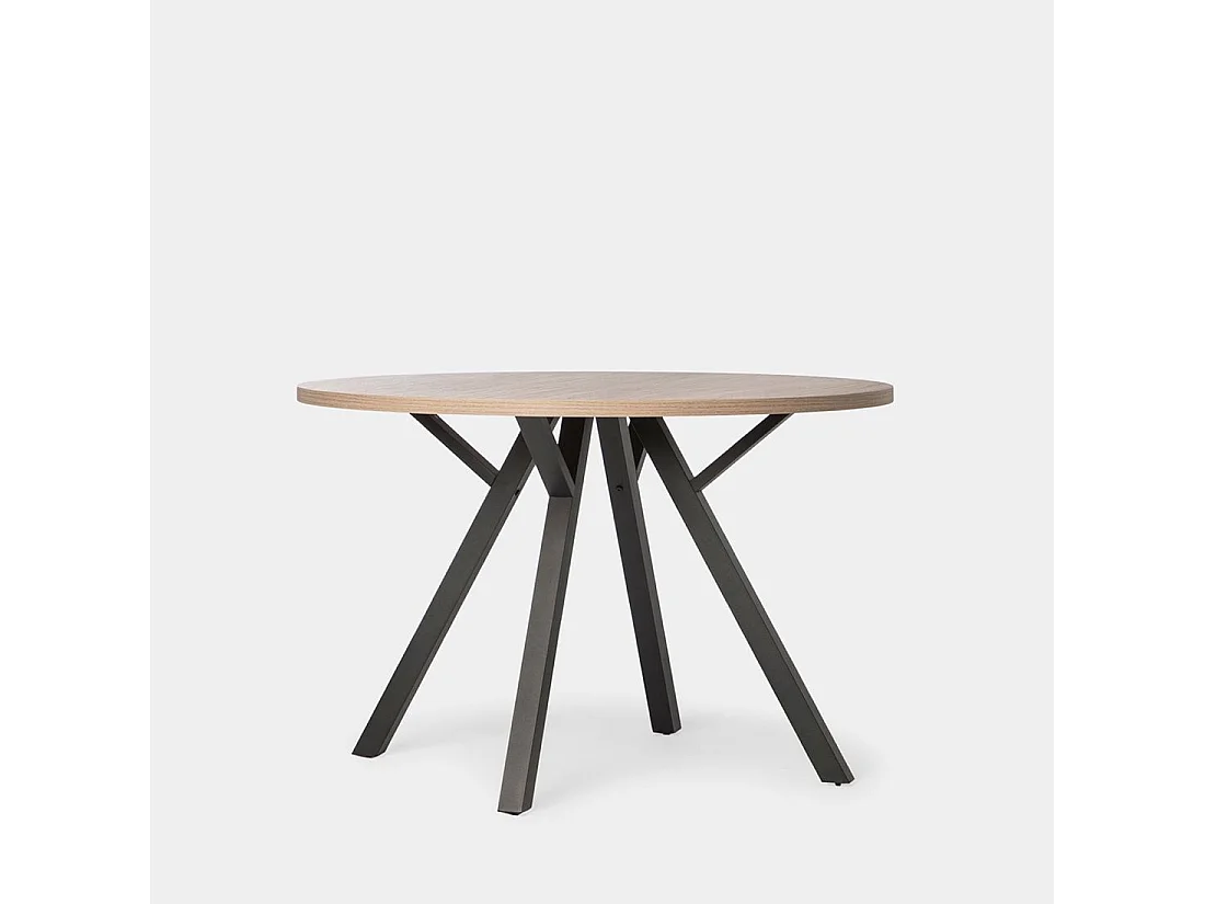 Table fixe en bois naturel 120x77 cm-Circle