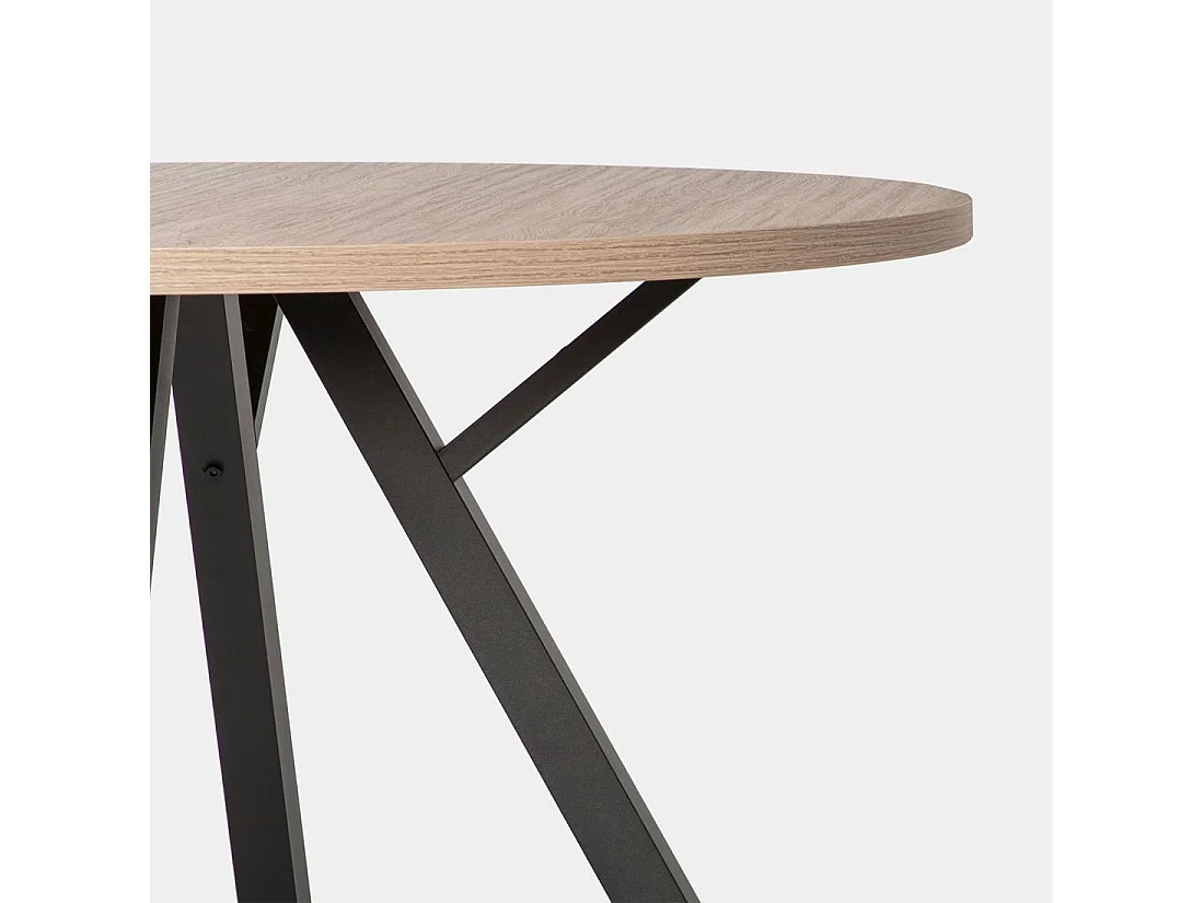 Table fixe en bois naturel 120x77 cm-Circle