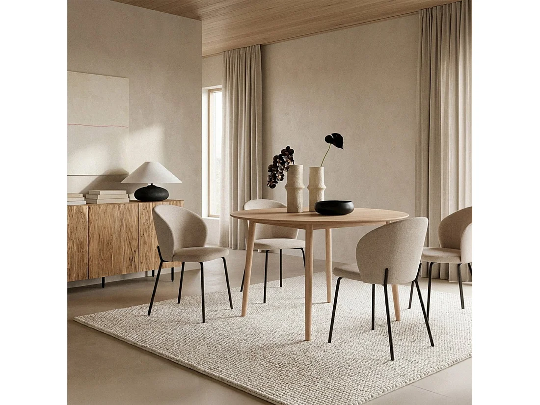Mesa fija de Madera Natural 75 x 120- Mali