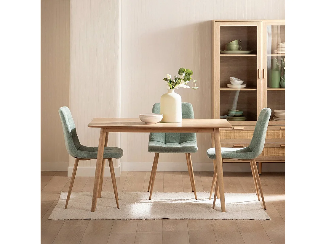 Mesa fija de Madera Natural 75 x 120- Ada