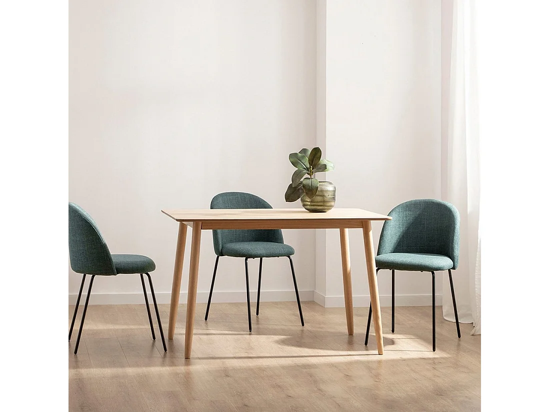 Mesa fija de Madera Natural 75 x 120- Ada