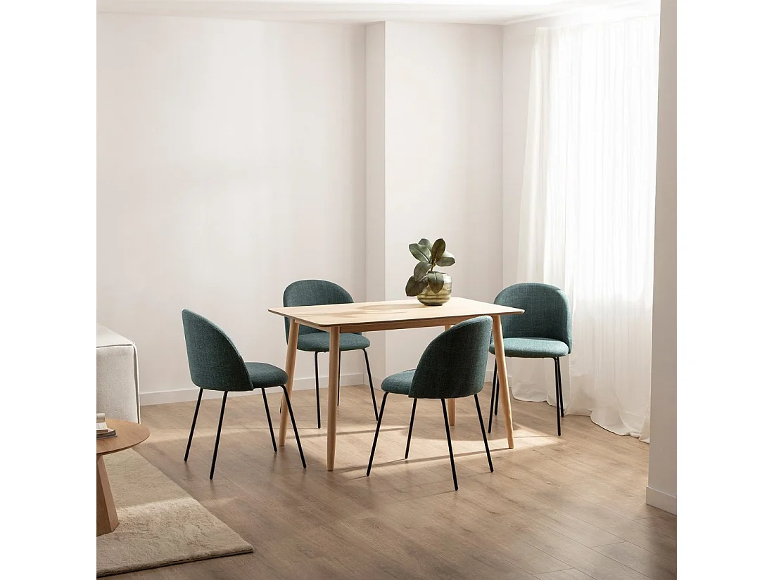 Mesa fija de Madera Natural 75 x 120- Ada
