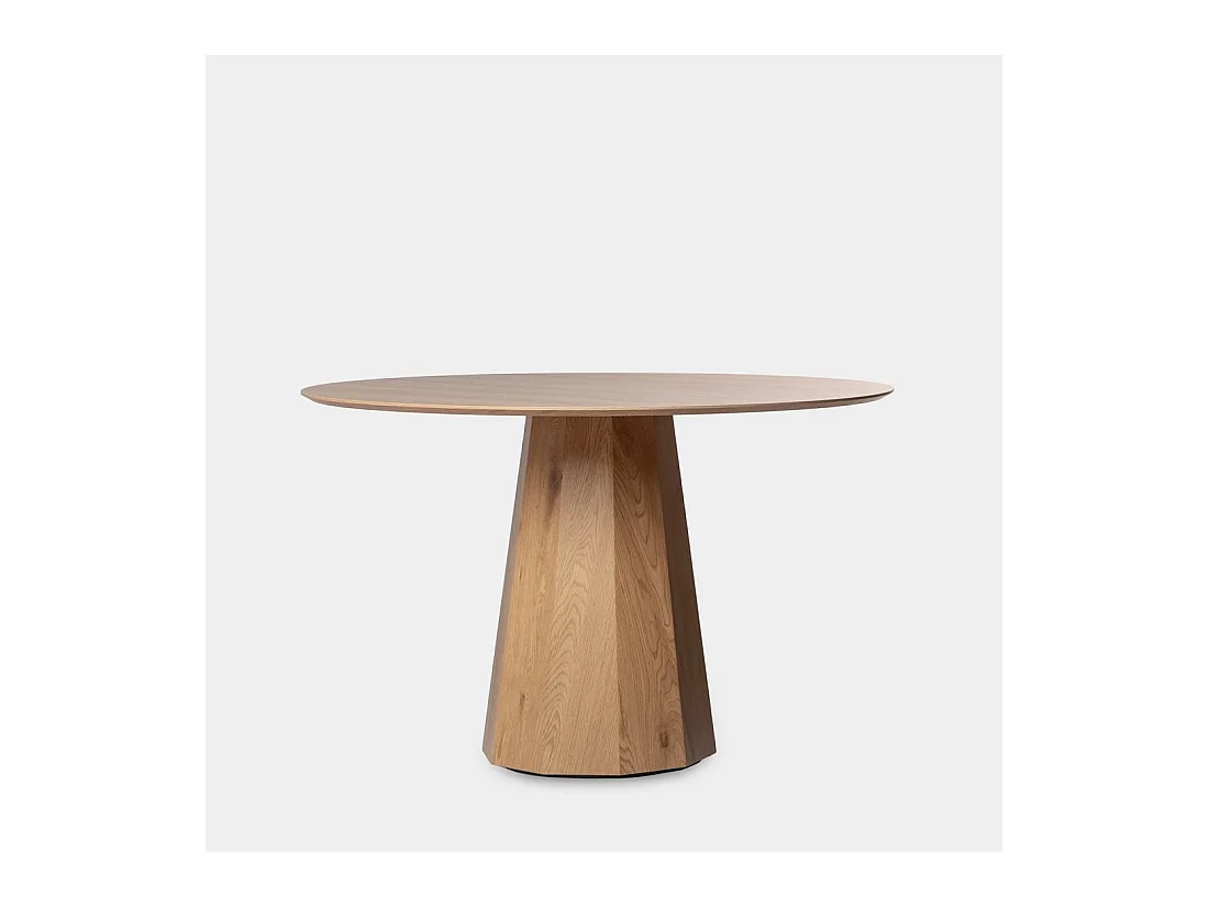 Table fixe en bois naturel 120x76 cm-Olivier