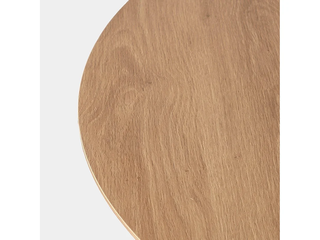 Table fixe en bois naturel 120x76 cm-Olivier