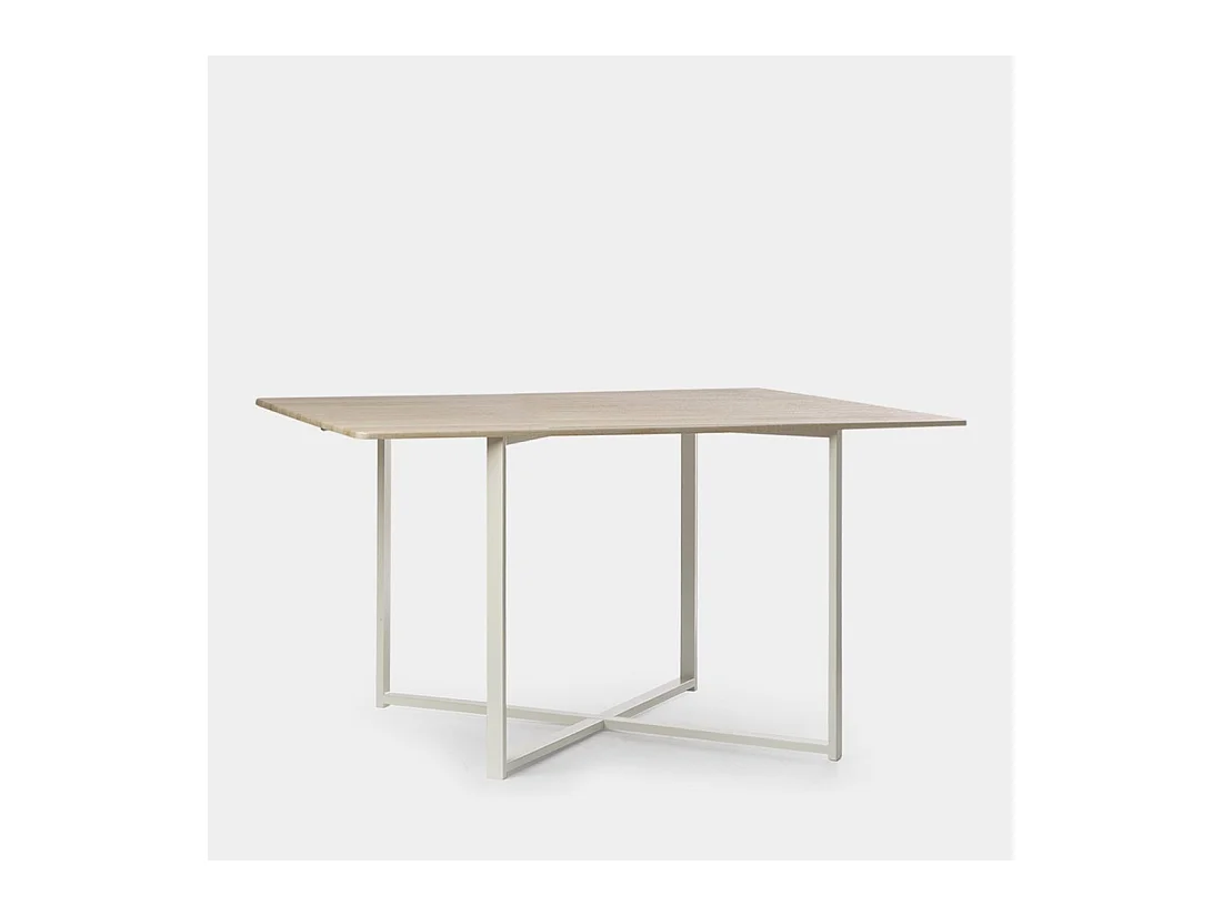 Table fixe en bois naturel 150x76 cm-Even