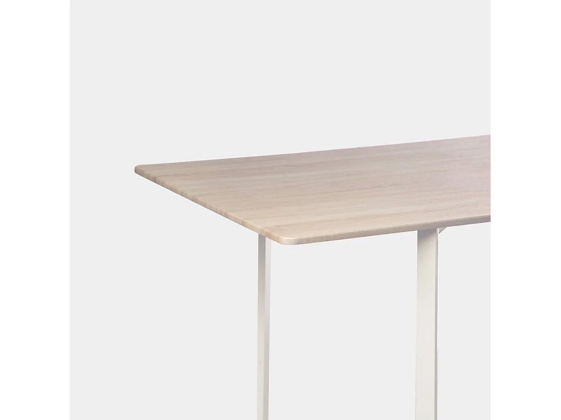 Table fixe en bois naturel 150x76 cm-Even