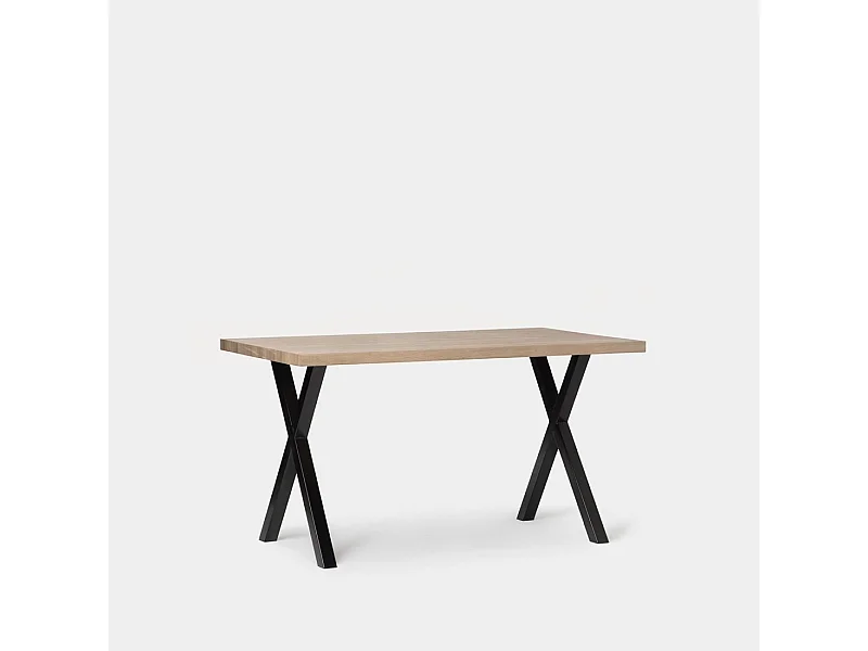 Table fixe en bois naturel 135x75 cm-Parks