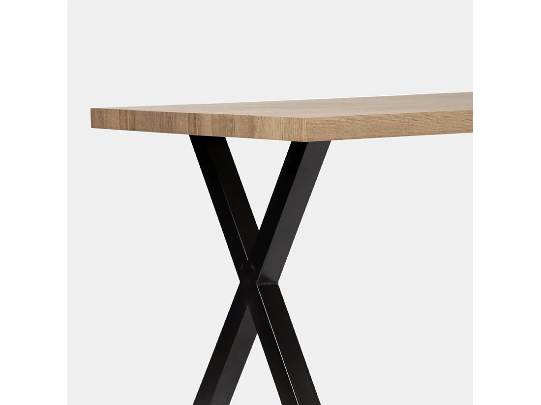 Table fixe en bois naturel 135x75 cm-Parks