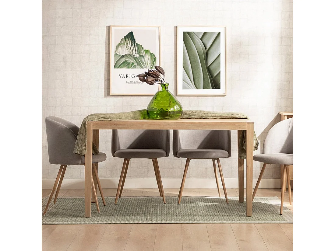 Mesa fija de Madera Natural 78 x 140- Mara