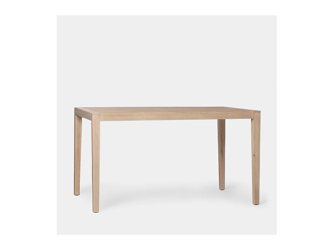 Table fixe en bois naturel 140x78.5 cm-Mara