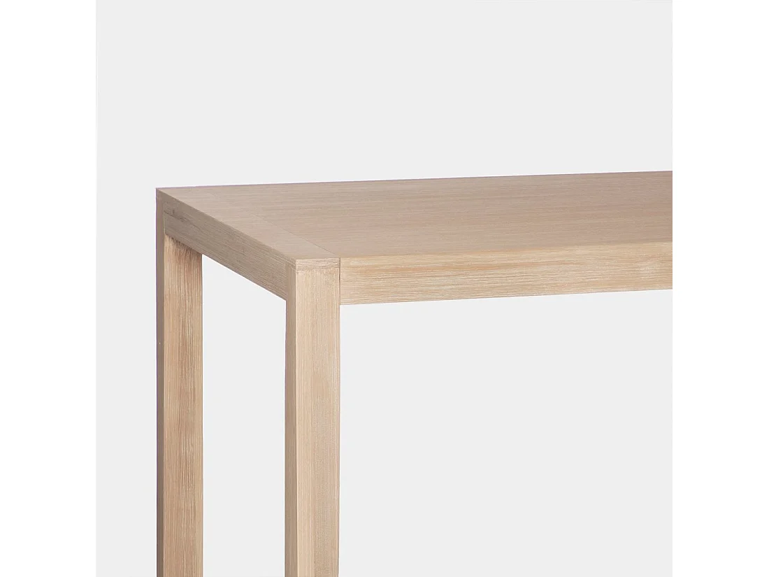 Table fixe en bois naturel 140x78.5 cm-Mara