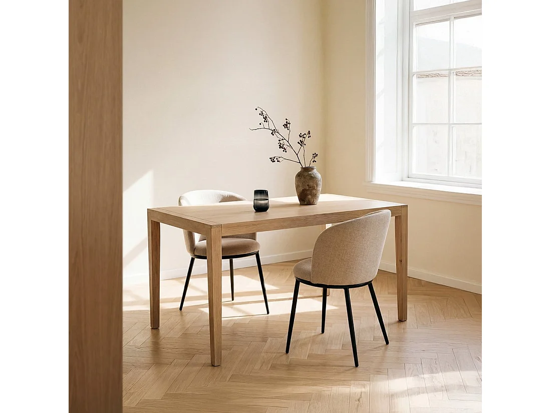 Mesa fija de Madera Natural 78 x 140- Mara