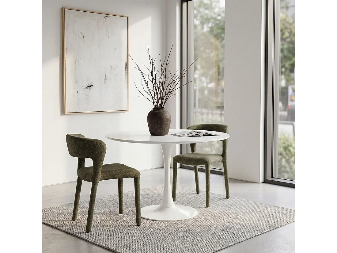 Mesa fija de Lacado Blanco 73 x 100- Cory