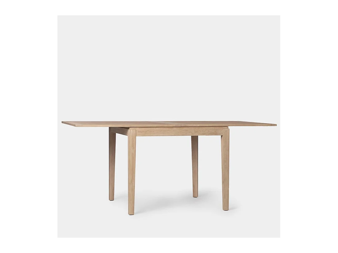 Table extensible en bois naturel 90x78.5 cm-Dina