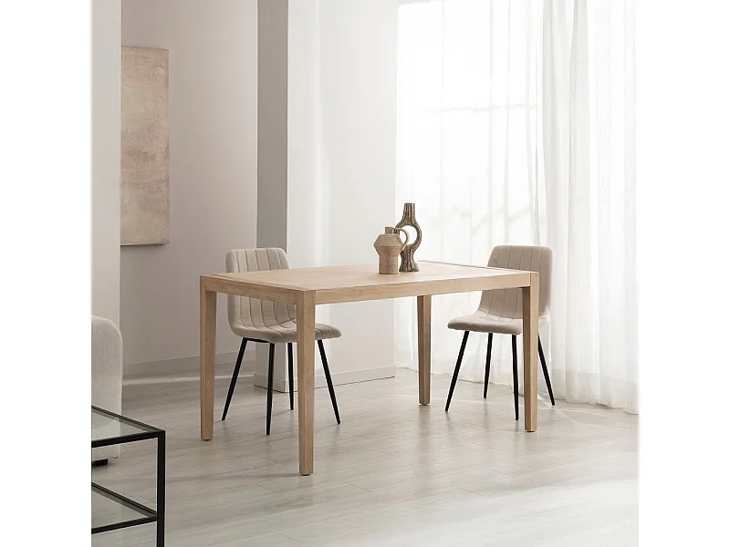 Mesa extensible de Madera Natural 78 x 140- Mara